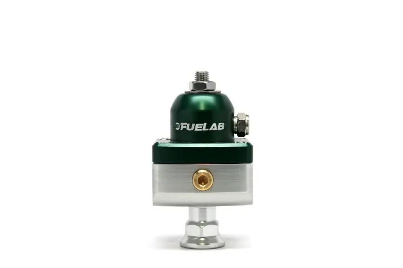 Fuelab 575 Carb Adjustable Mini FPR Blocking 10-25 PSI (1) -6AN In (2) -6AN Out - Green (FLB57503-6)