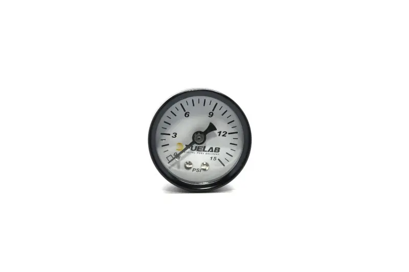 Fuelab 1.5in Carb Fuel Pressure Gauge - Range 0-15 PSI (FLB71502)