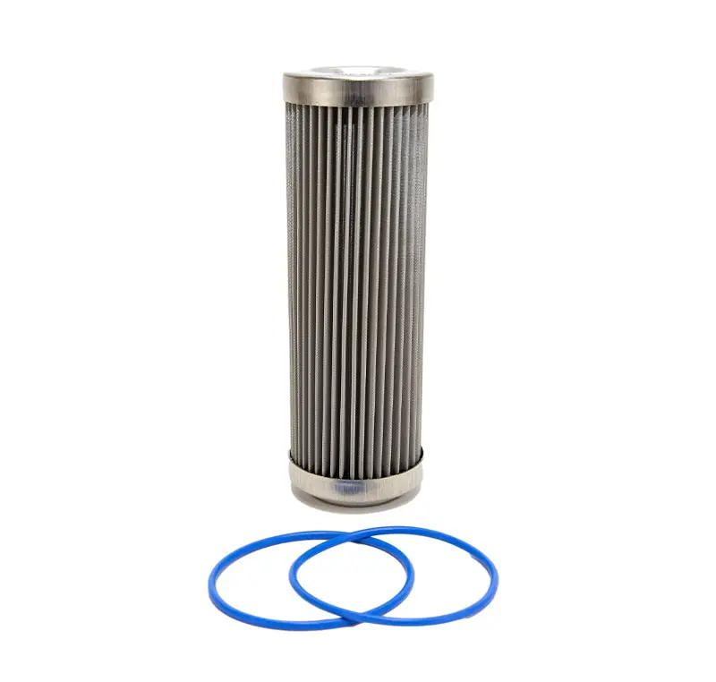 Fuelab 40 Micron Stainless Steel Replacement Element - 6in w/2 O-Rings & Instructions (FLB71812)