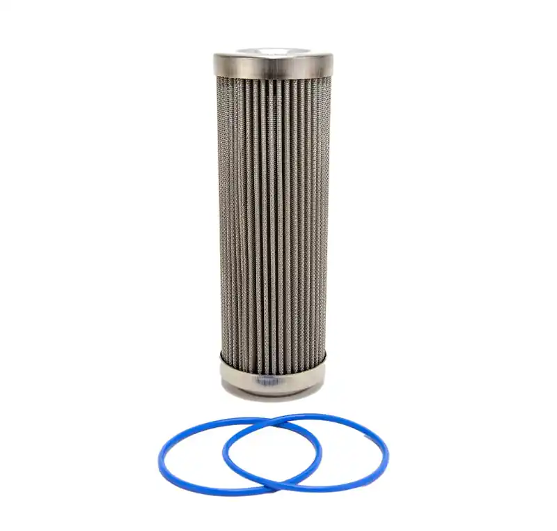 Fuelab 100 Micron Stainless Steel Replacement Element - 6in w/2 O-Rings & Instructions (FLB71813)