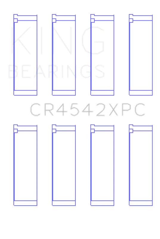 King Honda K-Series pMaxKote Performance Rod Bearing Set - Size STD (KINGCR4542XPC)