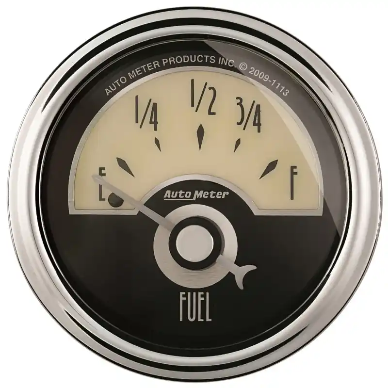 AutoMeter Gauge Fuel Level 2-1/16in. 0 Ohm(e) to 90 Ohm(f) Elec Cruiser Ad (ATM1104)