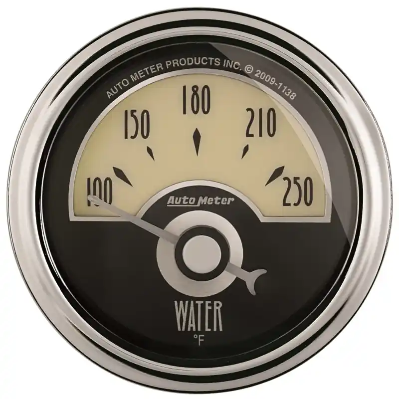 AutoMeter Gauge Water Temp 2-1/16in. 250 Deg. F Elec Cruiser Ad (ATM1136)