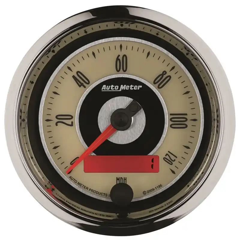 AutoMeter Gauge Speedometer 3-3/8in. 120MPH Elec. Programmable Cruiser (ATM1186)