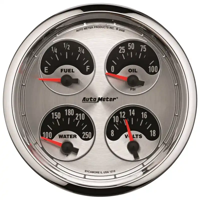 Autometer American Muscle 5in Quad LED Gauge (ATM1212)