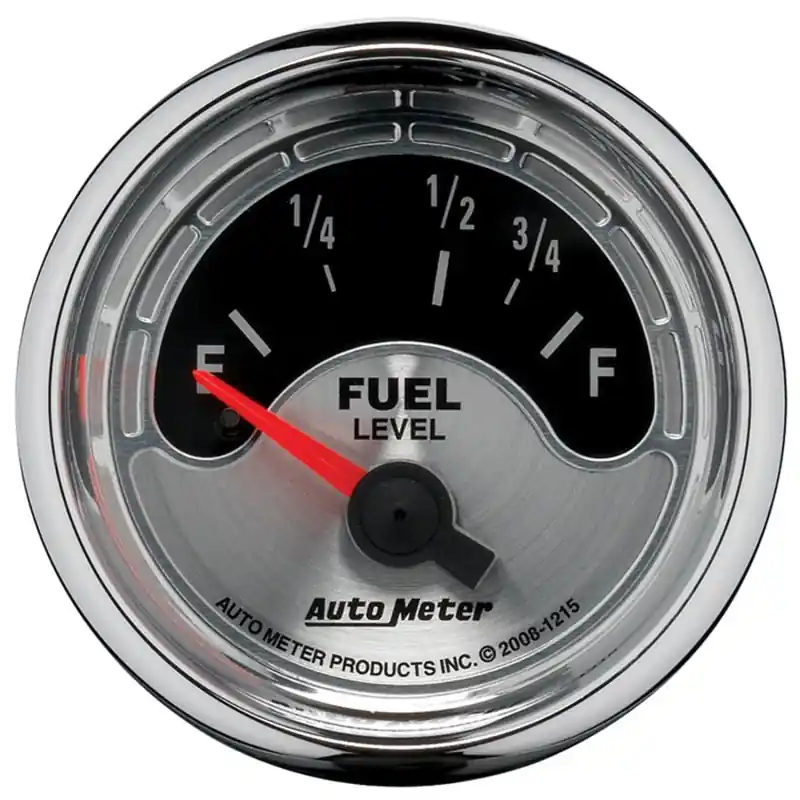 Autometer American Muscle 2-1/16in 73-10 Ohm Electric Fuel Level Gauge (ATM1215)