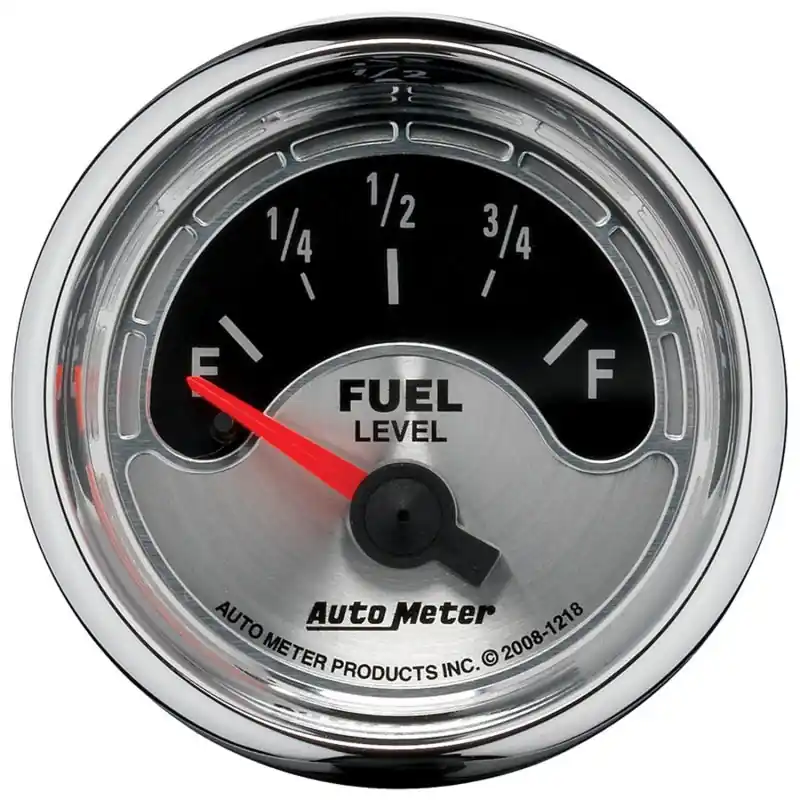 Autometer American Muscle Gauge Fuel Level 2 1/16in 16e To 158f Elec American Muscle (ATM1218)