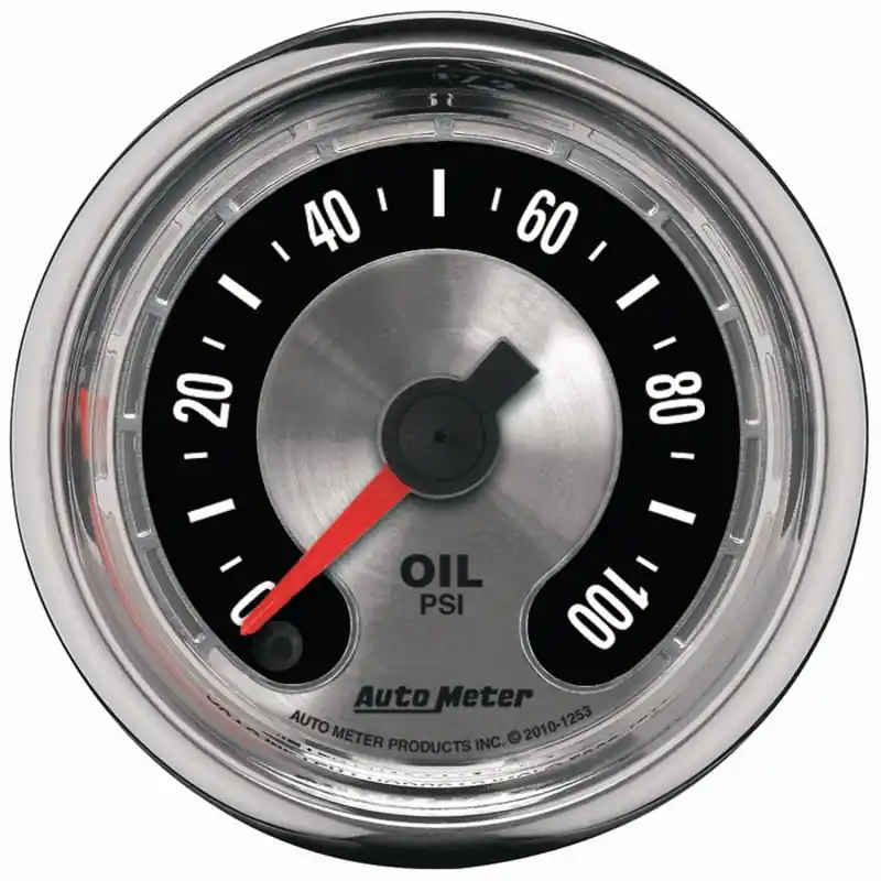 Autometer American Muscle 52mm Full Sweep Electric 0-100 PSI Oil Pressure Gauge (ATM1253)