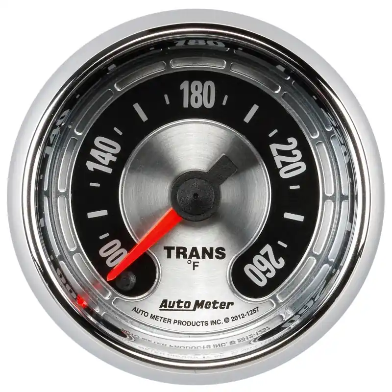Autometer American Muscle 52mm Full Sweep Electric 100-260 Deg F Transmission Temperature Gauge (ATM1257)