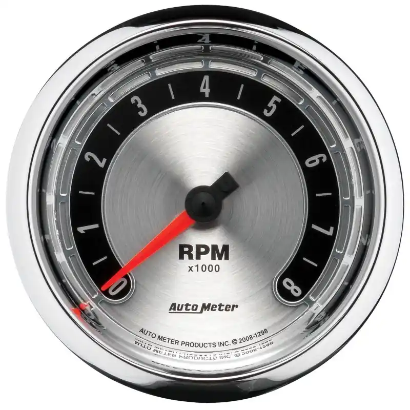 Autometer American Muscle 3-3/8in Tachometer In-Dash Gauge (ATM1298)