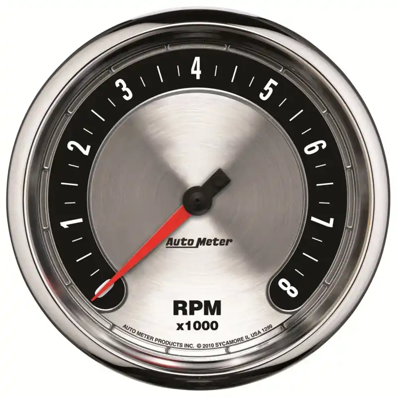Autometer American Muscle 5in. 0-8K RPM In-Dash Tachometer Gauge (ATM1299)