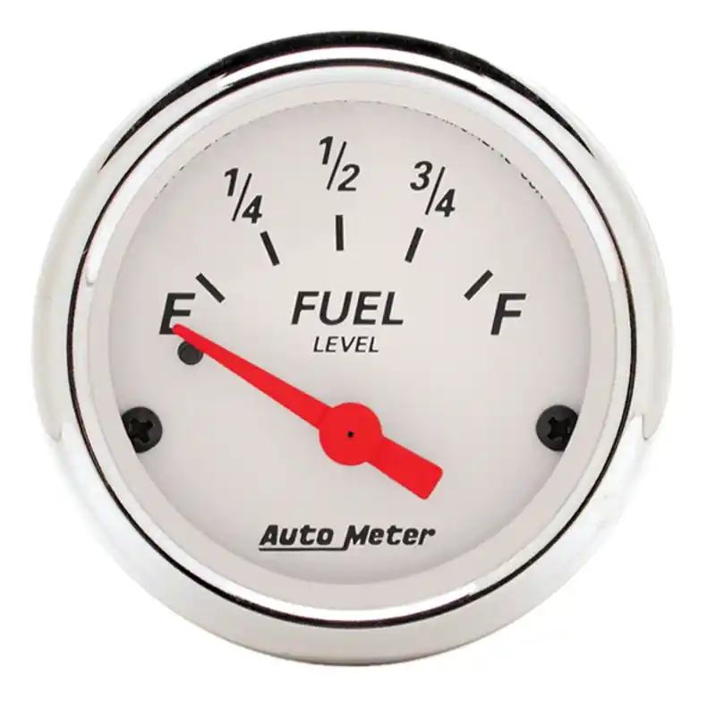 Autometer Arctic White 52mm 0-30 OHM Short Sweep Electronic Fuel Level Gauge (ATM1318)