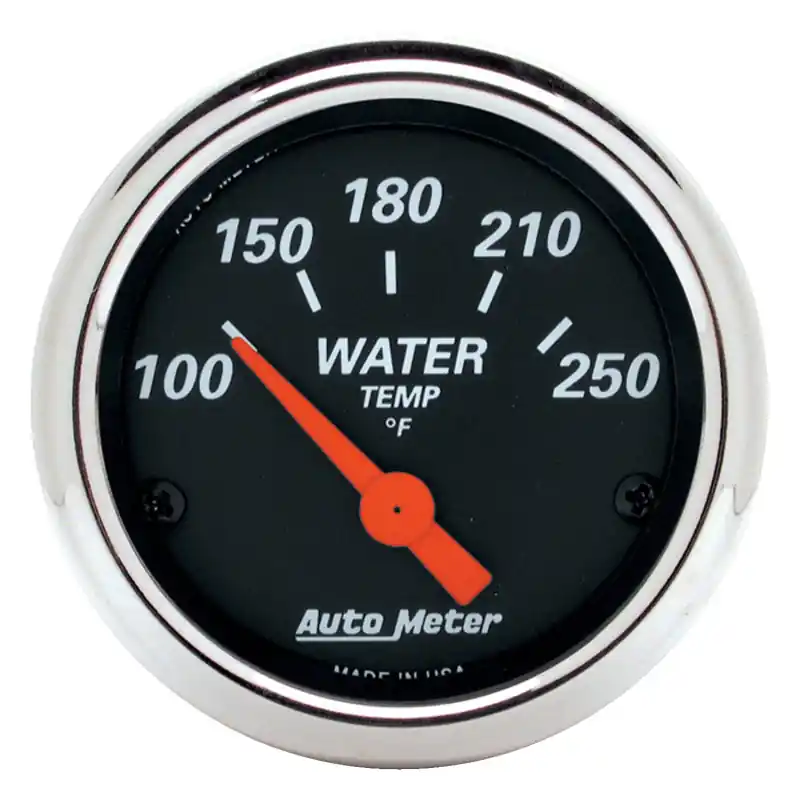 Autometer Designer Black 2 1/16in 250 Deg F Electronic Water Temp Gauge (ATM1436)
