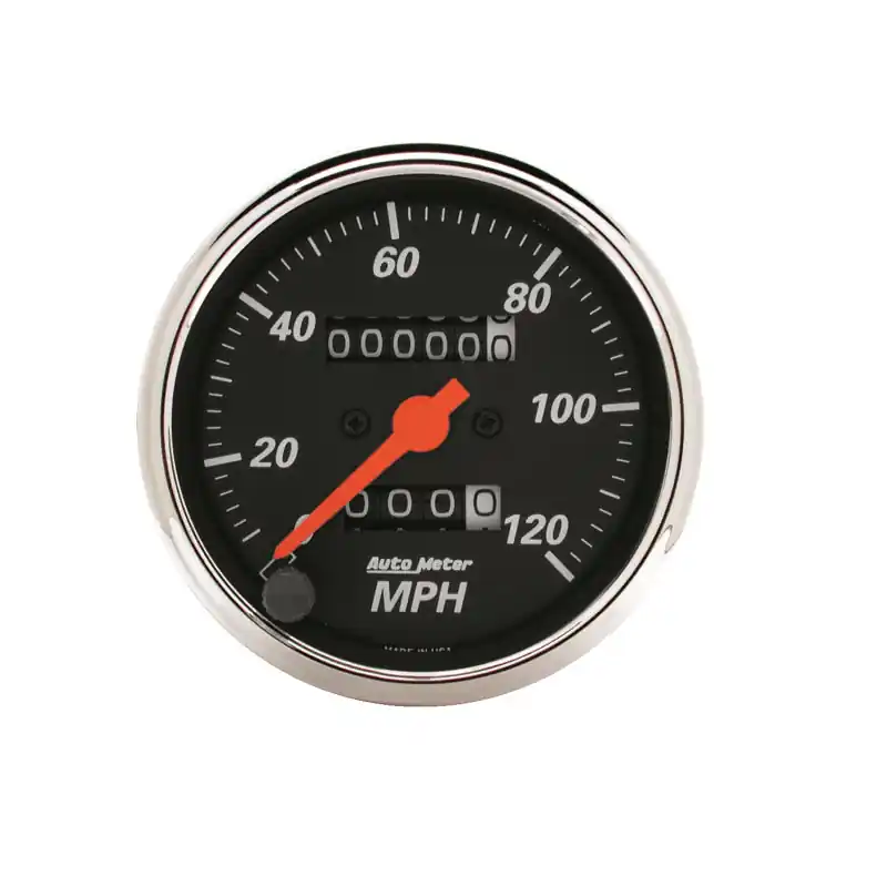 AutoMeter Gauge Speedometer 3-1/8in. 120MPH Mechanical Designer Black (ATM1476)