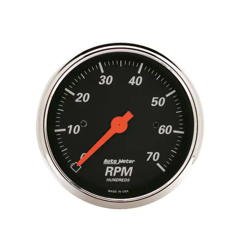 Autometer Designer Black 3-1/8in Electrical 7k RPM Tachometer (ATM1478)