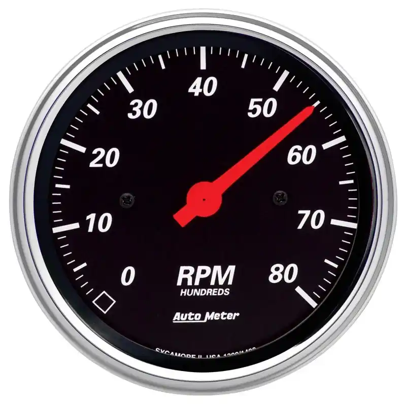 Autometer Designer Black 3-3/8in Electrical 8k RPM In-Dash Tachometer (ATM1490)