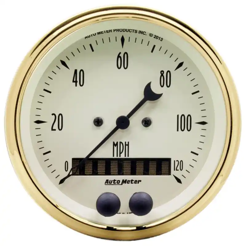 AutoMeter Golden Oldies 3-3/8in 0-120MPH (GPS) Speedometer Gauge (ATM1549)