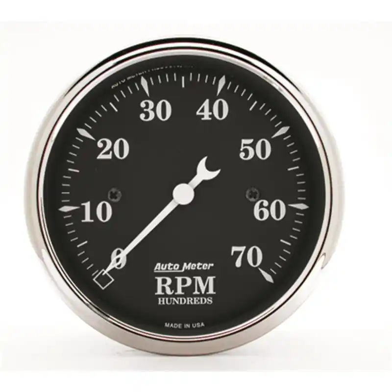 AutoMeter Gauge Tachometer 3-1/8in. 7K RPM In-Dash Old Tyme Black (ATM1798)