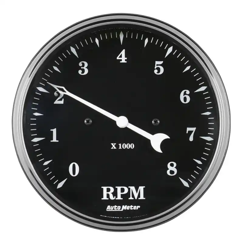 Auto Meter Gauge Tachometer 5in 8k RPM In-Dash Old Tyme Black (ATM1799)
