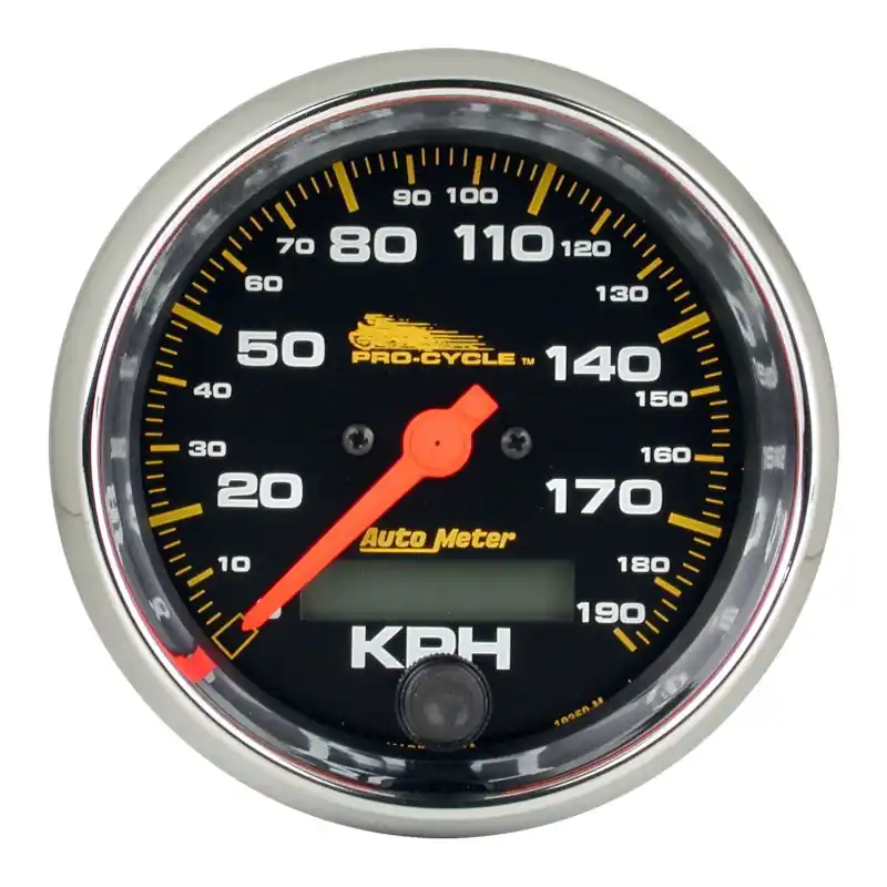Autometer Pro-Cycle Gauge Speedo 3 3/4in 120 Mph Elec Black (ATM19350)