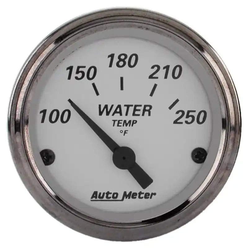 AutoMeter Gauge Water Temp 2-1/16in. 250 Deg. F Elec American Platinum (ATM1938)