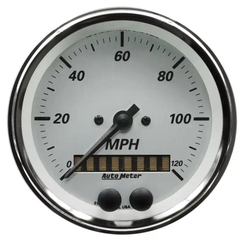 AutoMeter American Platinum Series 0-120MPH 3-3/8in. GPS Speedometer Gauge (ATM1949)