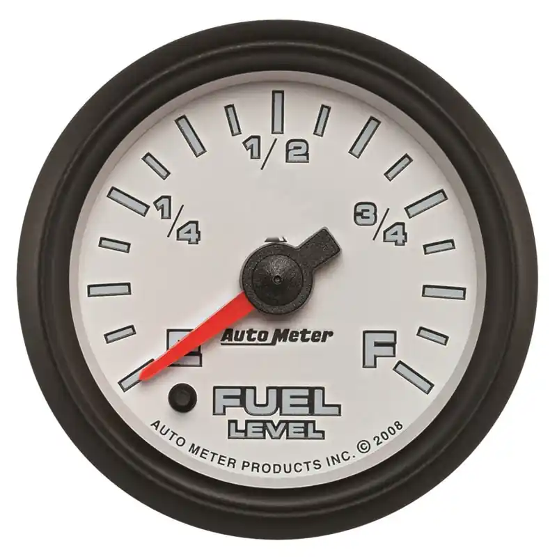 Autometer Pro-Cycle Gauge Fuel Level 2 1/16in 0-280 Programmable White (ATM19509)