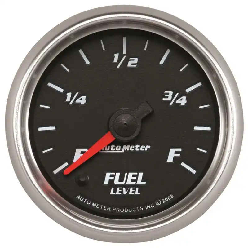 Autometer Pro-Cycle Gauge Fuel Level 2 1/16in 0-280 Programmable Black (ATM19609)