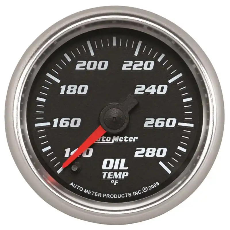 Autometer Pro-Cycle Gauge Oil Temp 2 1/16in 140-280f Digital Stepper Mo (ATM19640)