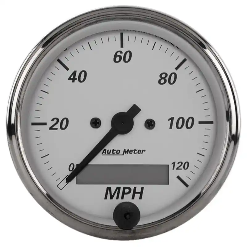 Autometer American Platinum 3-1/8in 0-120mph Electronic In-Dash Programmable Speedometer (ATM1988)