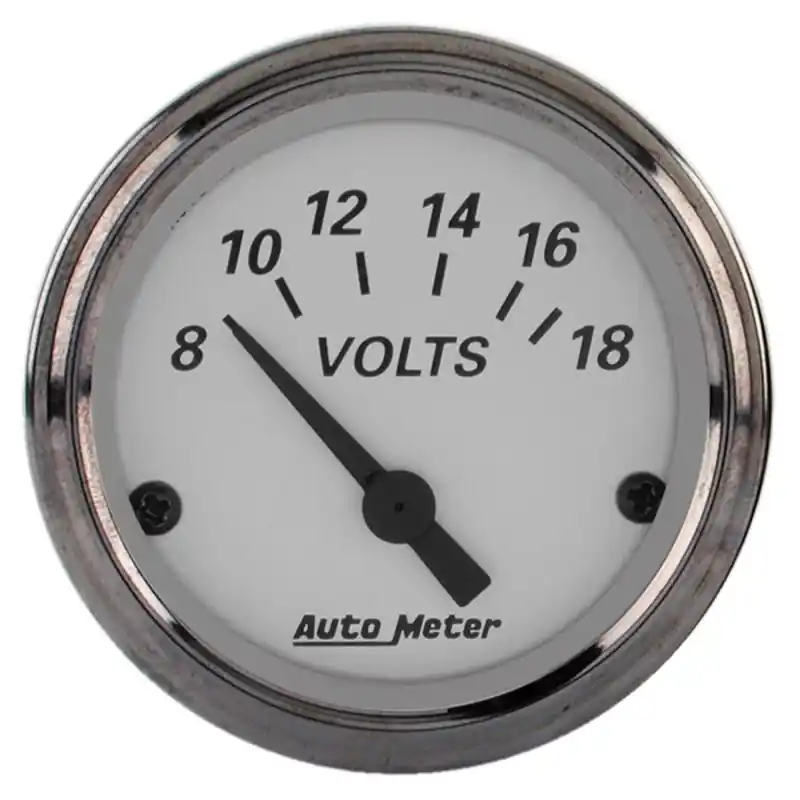 AutoMeter American Platinum 2-1/16in Electric 18V Voltmeter Gauge (ATM1992)