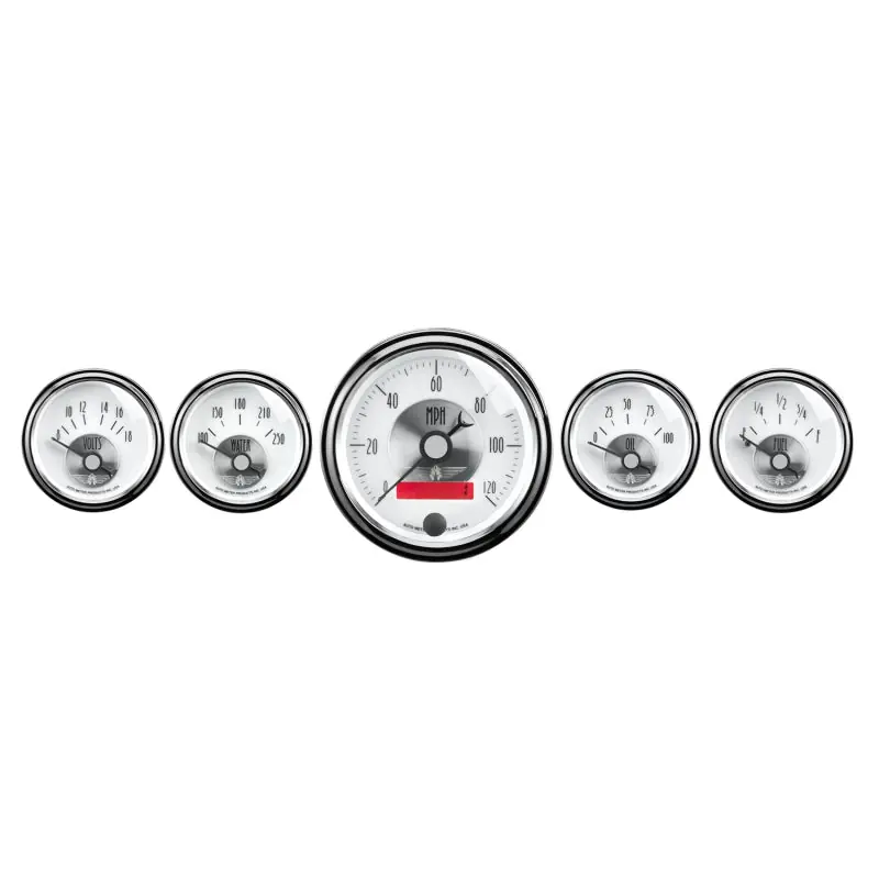 Autometer Prestige Series Pearl 5 Piece Gauge Kit (ATM2006)