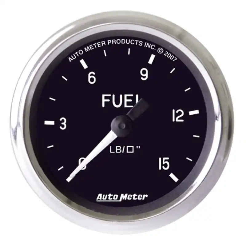 Autometer Cobra 2 inch 0-15 PSI w/ ISO Fuel Pressure Gauge (ATM201010)