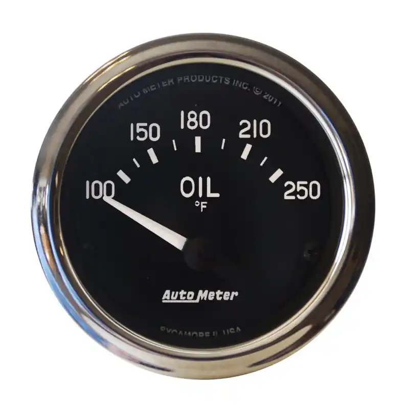 Autometer Cobra 2 1/16in 100-250 Deg Electric Oil Temperature Gauge (ATM201018)