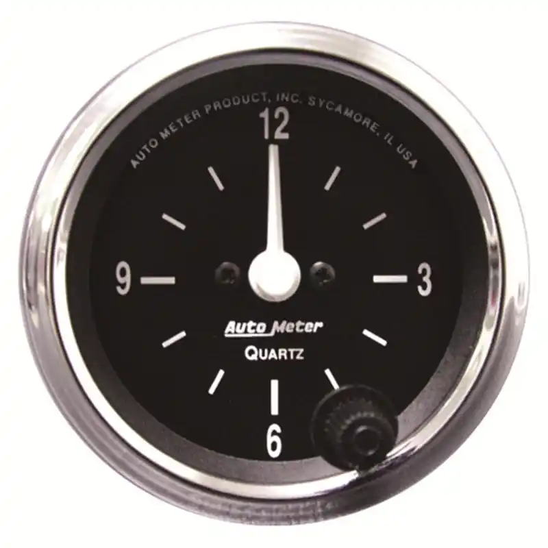 Autometer Cobra 2 1/16in 12HR Analog Clock Gauge (ATM201019)