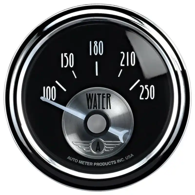 Autometer Prestige Series 52mm 100-250 Deg F Short Sweep Electronic Water Temperature Gauge (ATM2038)