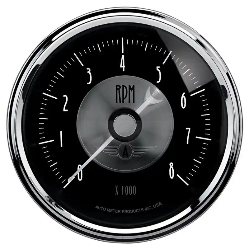 Autometer Prestige Series Black 3-3/8in 8000RPM Tachometer Gauge (ATM2096)