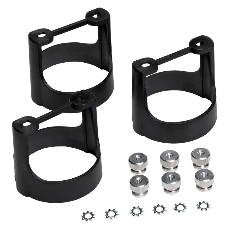 Autometer 2-1/16in Black Composite Gauge Bracket Kit (3pcs.) (ATM2230)