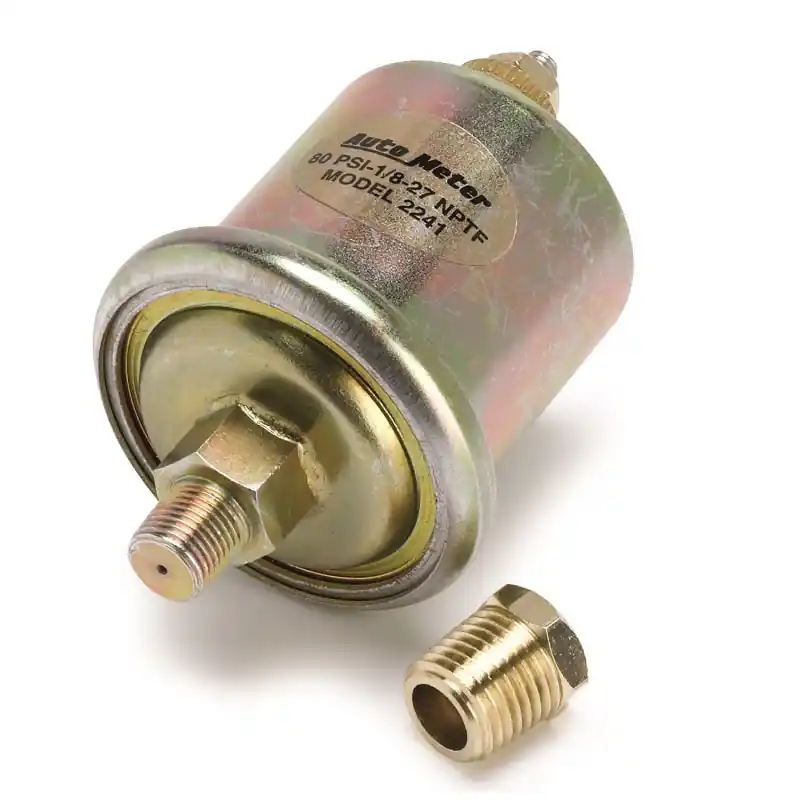 Autometer Oil Pressure Sensor 0-80PSI 1/8in NPT Male For Short Sweet Elec. (ATM2241)