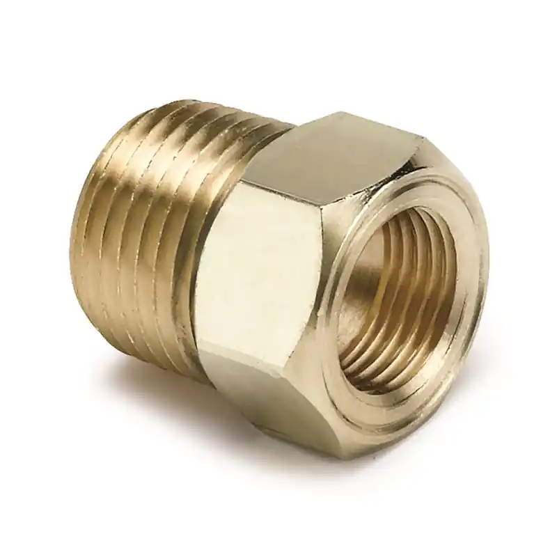 Autometer 1/2 inch NPT Male Brass for Mechanical Temp. Gauge Adapter (ATM2264)