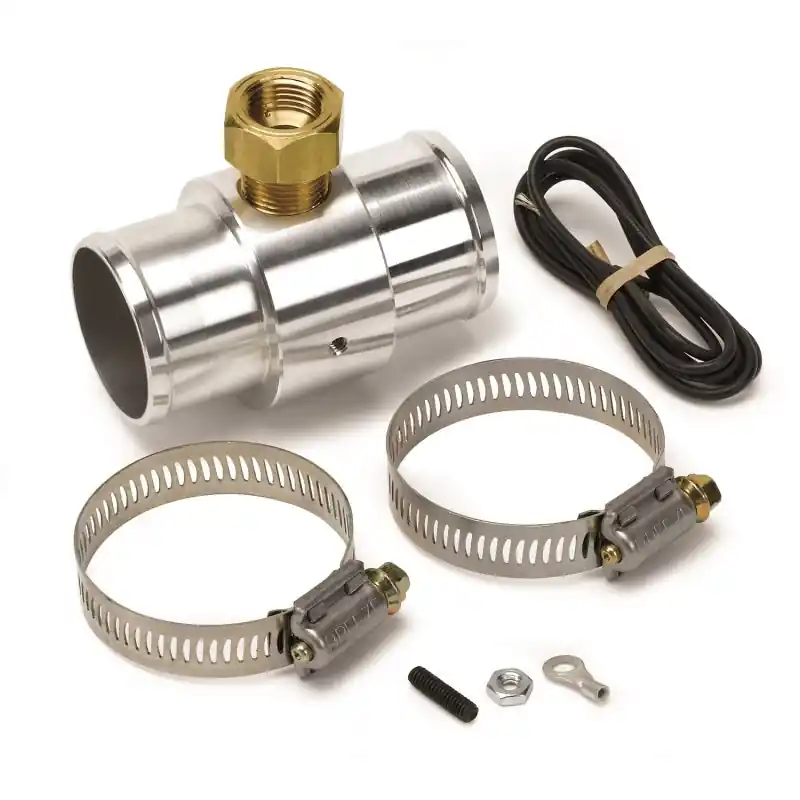 Autometer Radiator Hose Adapter 1.5in, 0.375in NPTF Female, Aluminum (ATM2283)
