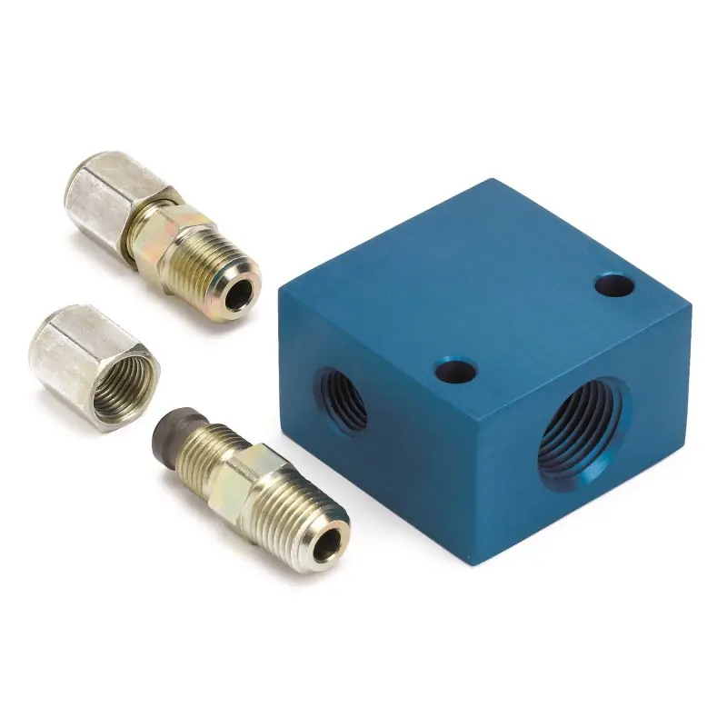 Autometer Transmission Line Adapter Fitting for 5/16in O.D. Tubing 1/2in NPTF (ATM2287)