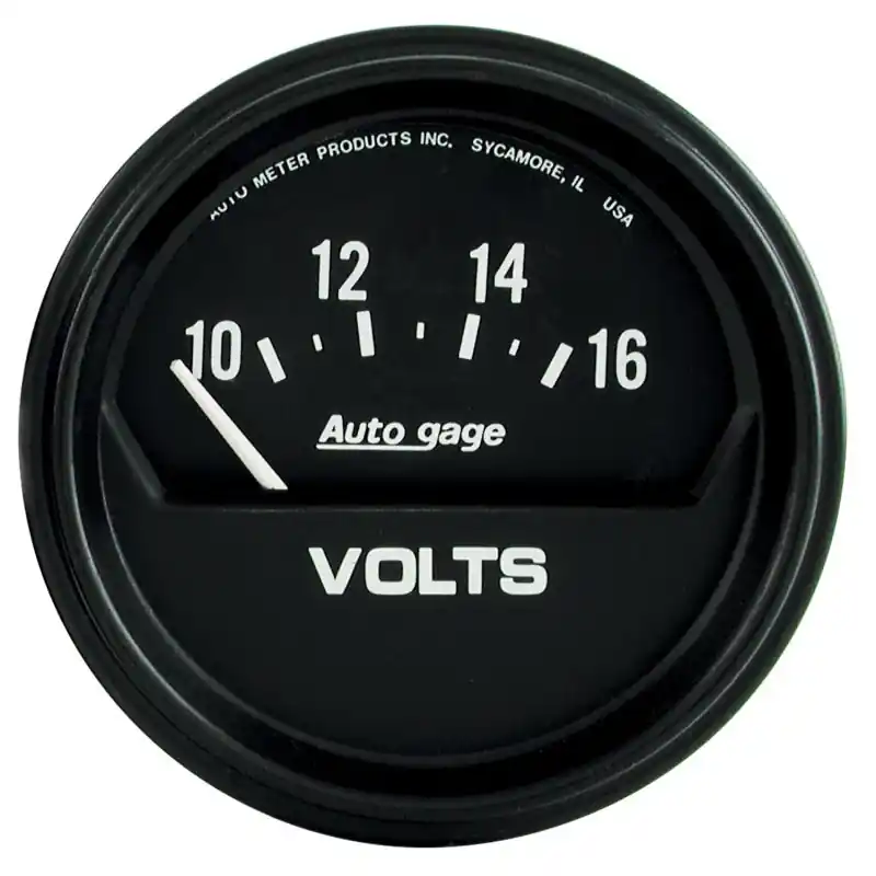 Autometer AutoGage 2-5/8in 16V Electrical Voltmeter - Black (ATM2319)