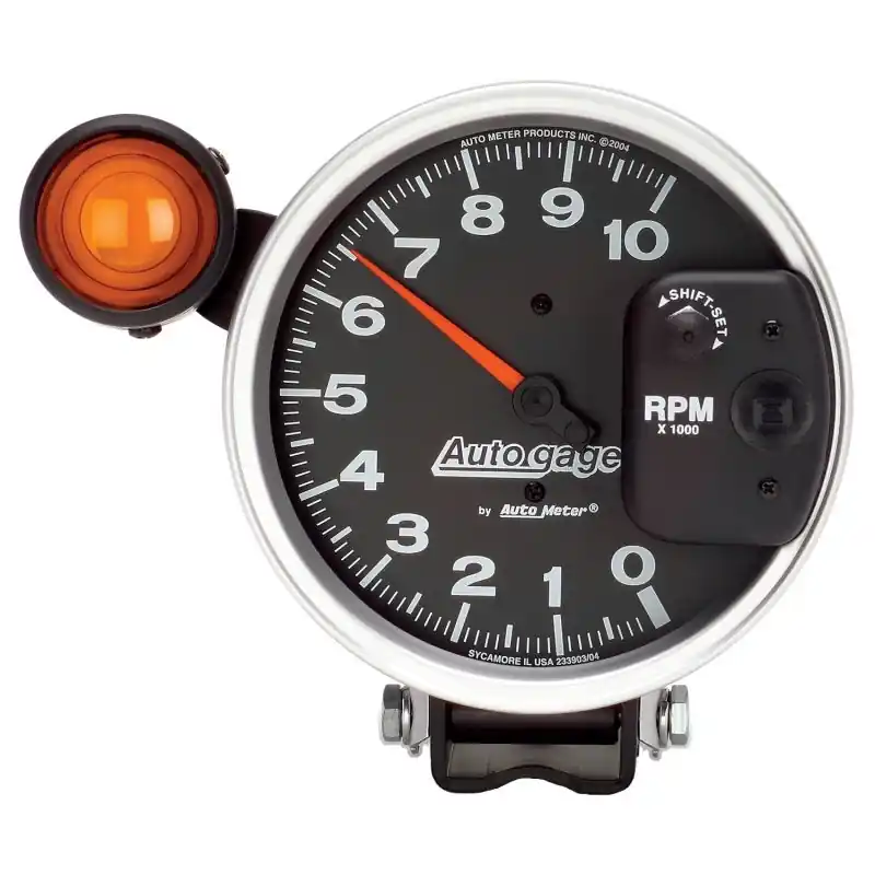 Autometer 5 inch 10,000 RPM Monster Shift Lite Pedestal Tachometer (ATM233904)