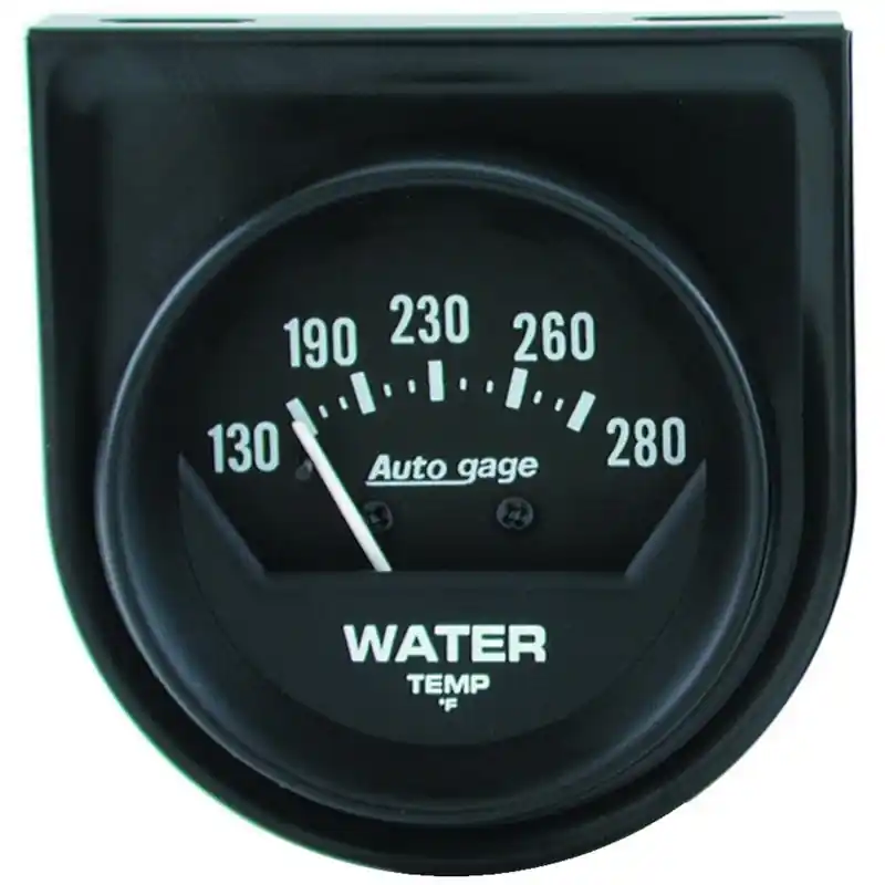 AutoMeter Gauge Console Water Temp 2in. 280 Deg. F Mech Short Sweep Black Autogage (ATM2361)