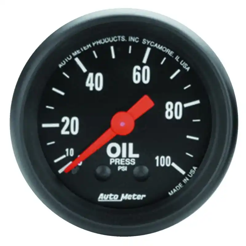Autometer Z Series 52mm 0-100 PSI Mechanical Oil Pressure Gauge (ATM2604)