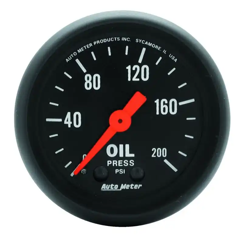 Autometer Z Series 52mm 0-200 PSI Mechanical Oil Pressure Gauge (ATM2605)