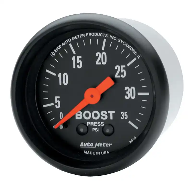 Autometer Z Series 52mm 0-35 PSI Mechanical Boost Gauge (ATM2616)