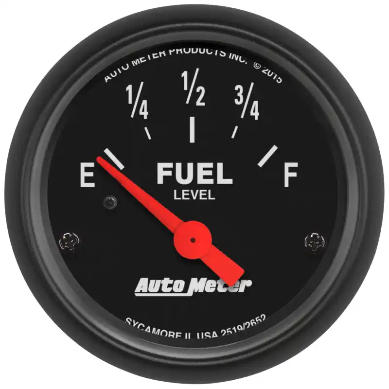 Autometer Z-Series Gauge Fuel Level 2 1/16in 73e To 10f(Aftermarket Linear) Elec Z-Series (ATM2652)