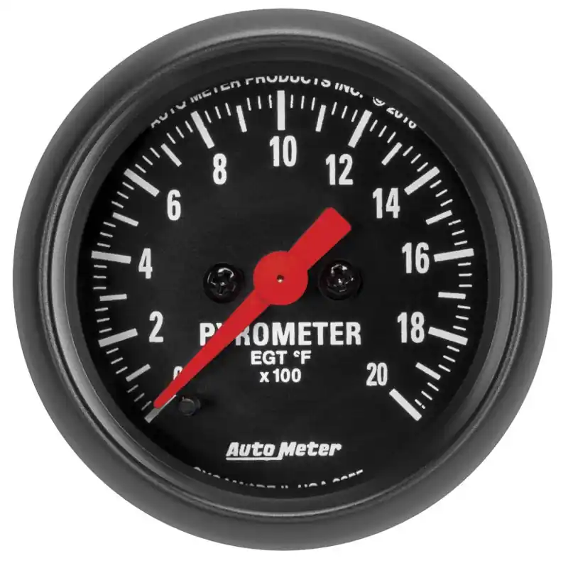 Autometer Z Series 52mm 2000 Degree Pyrometer (EGT) Gauge (ATM2655)